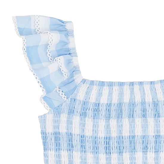 Rare Editions Big Kid Girls Sleeveless Gingham Maxi Dress