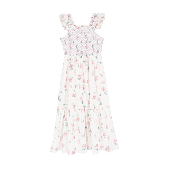 Rare Editions Big Kid Girls Ruffled Sleeveless Floral Maxi Dress