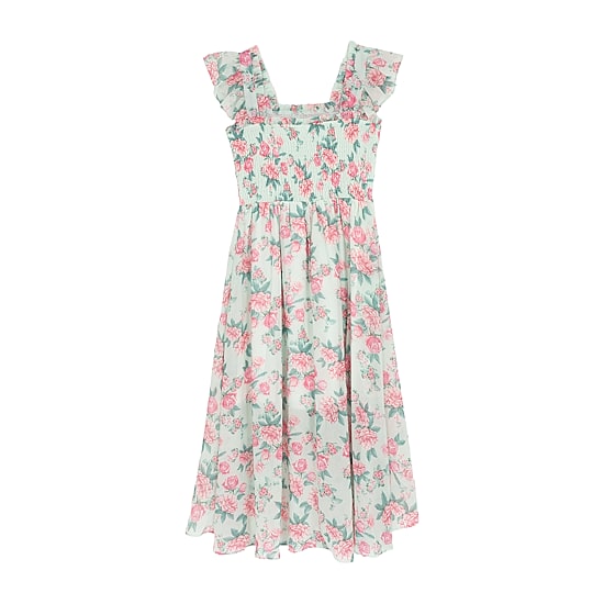 Rare Editions Big Kid Girls Flutter Sleeveless Floral Maxi Dress