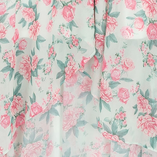 Rare Editions Big Kid Girls Flutter Sleeveless Floral Maxi Dress