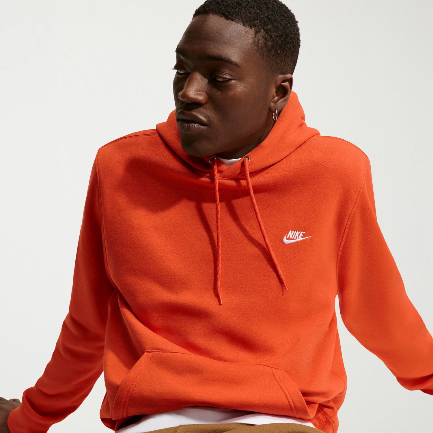 Nike Mens Long Sleeve Fleece Active Hoodie