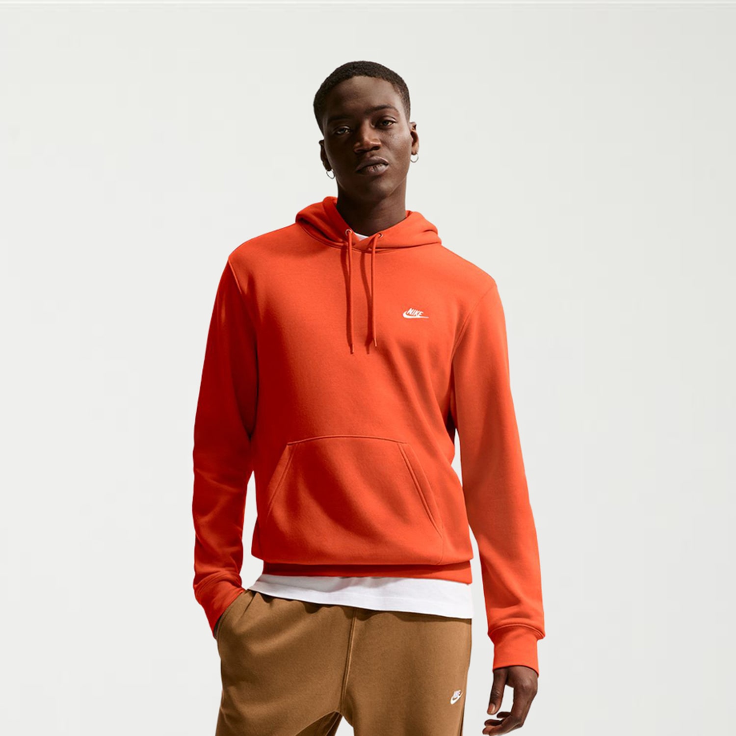Nike Mens Long Sleeve Fleece Active Hoodie