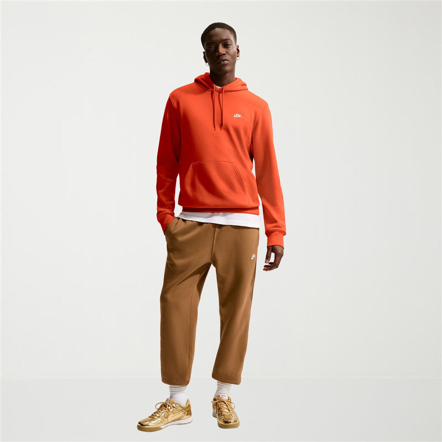 Nike Mens Long Sleeve Fleece Active Hoodie