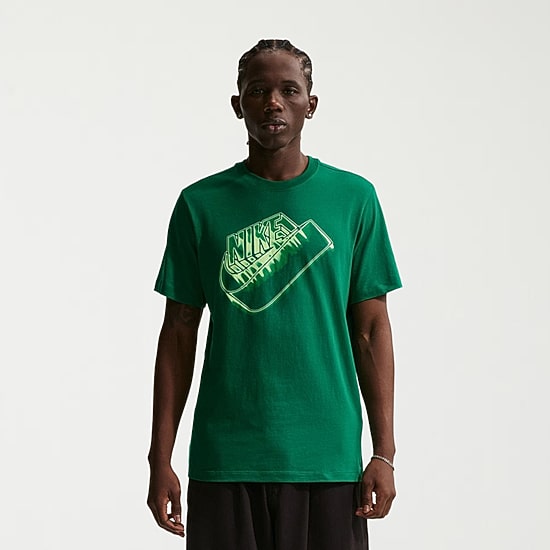 Nike Mens Crew Neck Short Sleeve Regular Fit Graphic T-Shirt