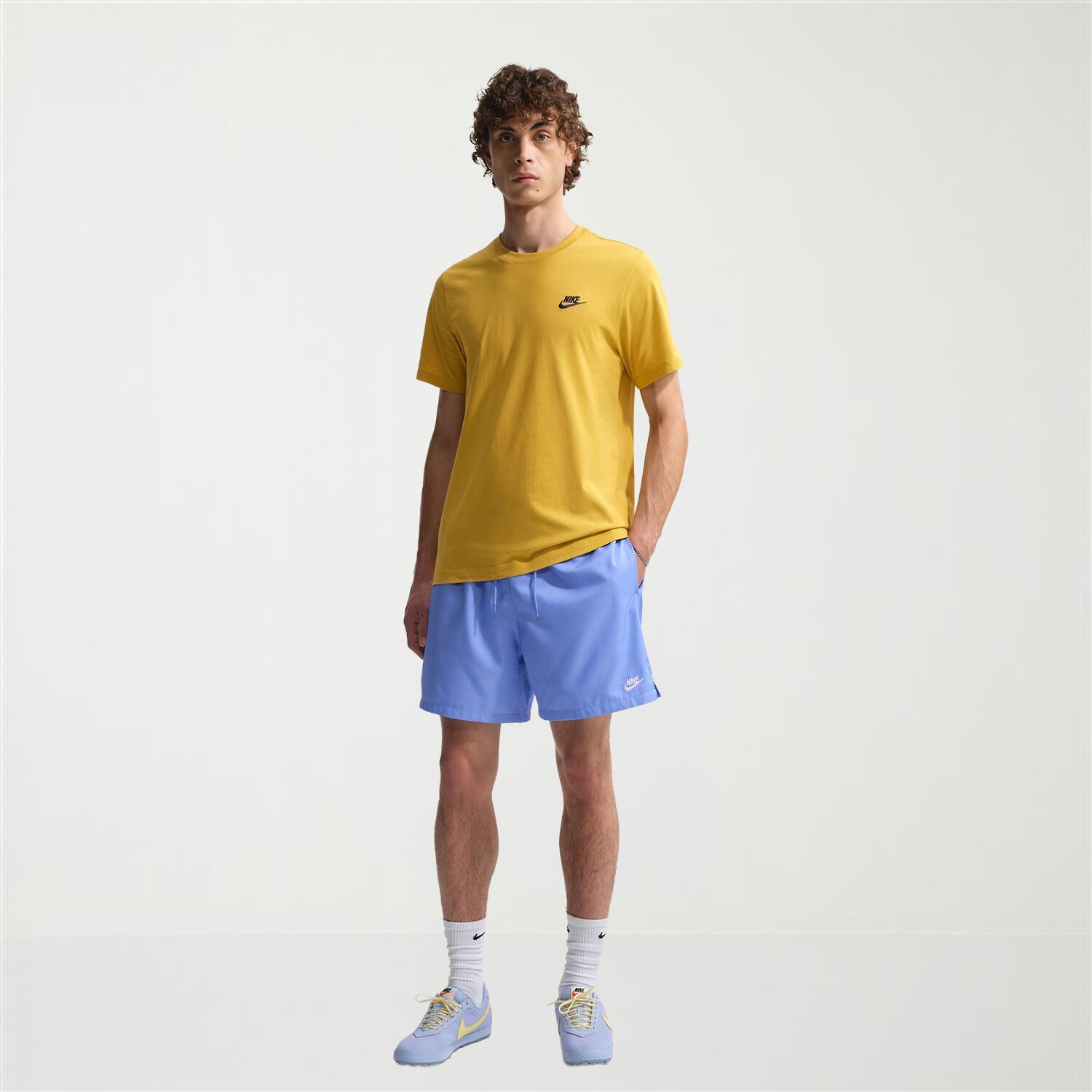 Nike Flow Mens 6" Mid Rise Workout Shorts