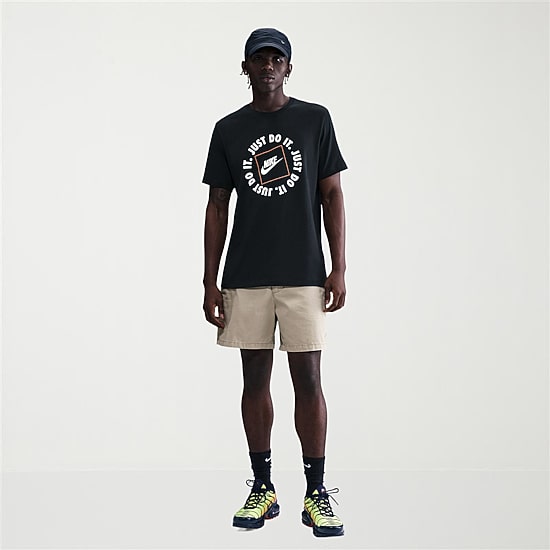 Nike Just Do It Mens Crew Neck Short Sleeve Classic Fit Graphic T-Shirt