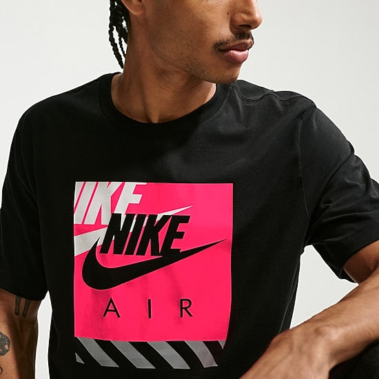 Nike Futura Mens Crew Neck Short Sleeve Classic Fit Graphic T-Shirt