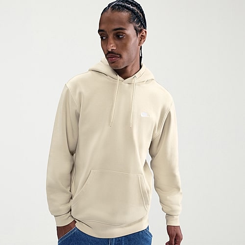 Nike Club Sweatshirt Mens Long Sleeve Active Big and Tall Hoodie, 3x-large Tall, Beige