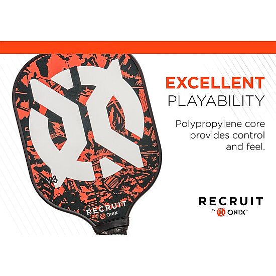 ONIX™ Recruit V4 Pickleball Paddle PICKLEBALL PADDLE