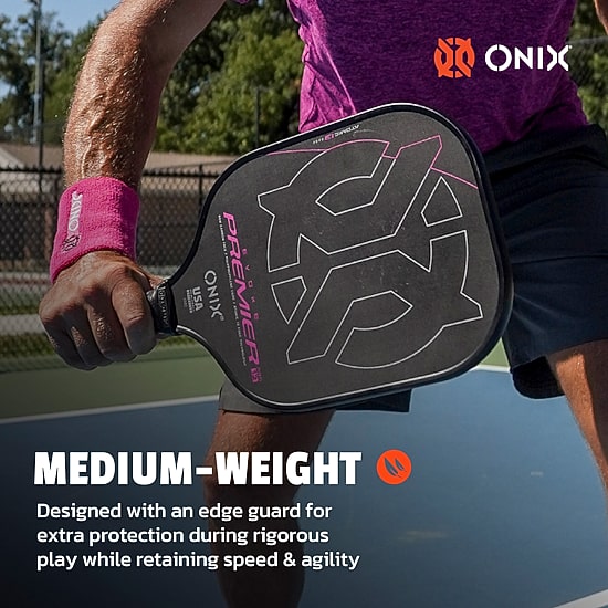 ONIX™ Premier Raw Carbon Pickleball Paddle Sports Game