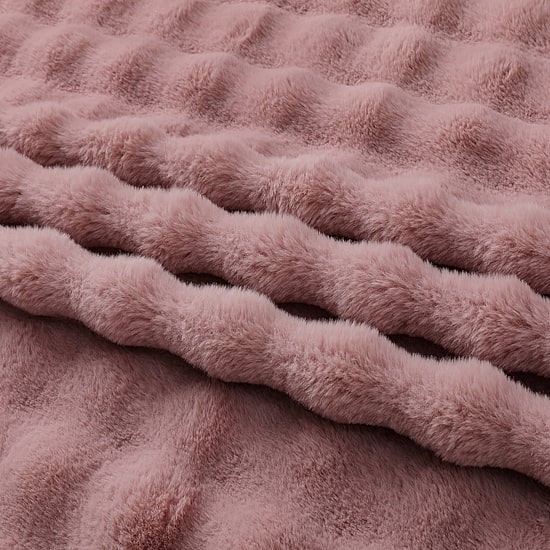 Regal Home Bubble Faux Fur 50x70 Washable Midweight Throw