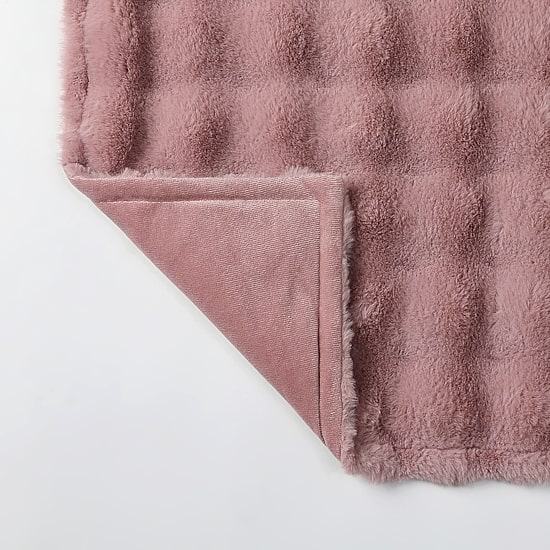Regal Home Bubble Faux Fur 50x70 Washable Midweight Throw