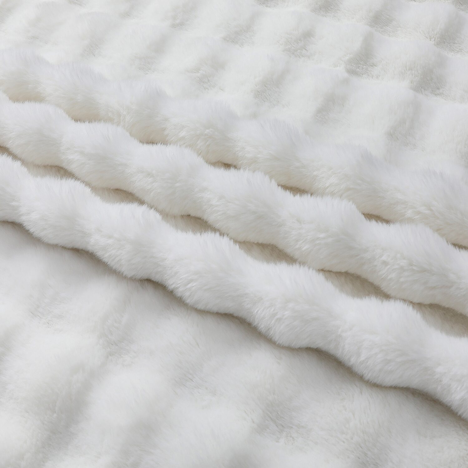 Regal Home Bubble Faux Fur 50x70 Washable Midweight Throw