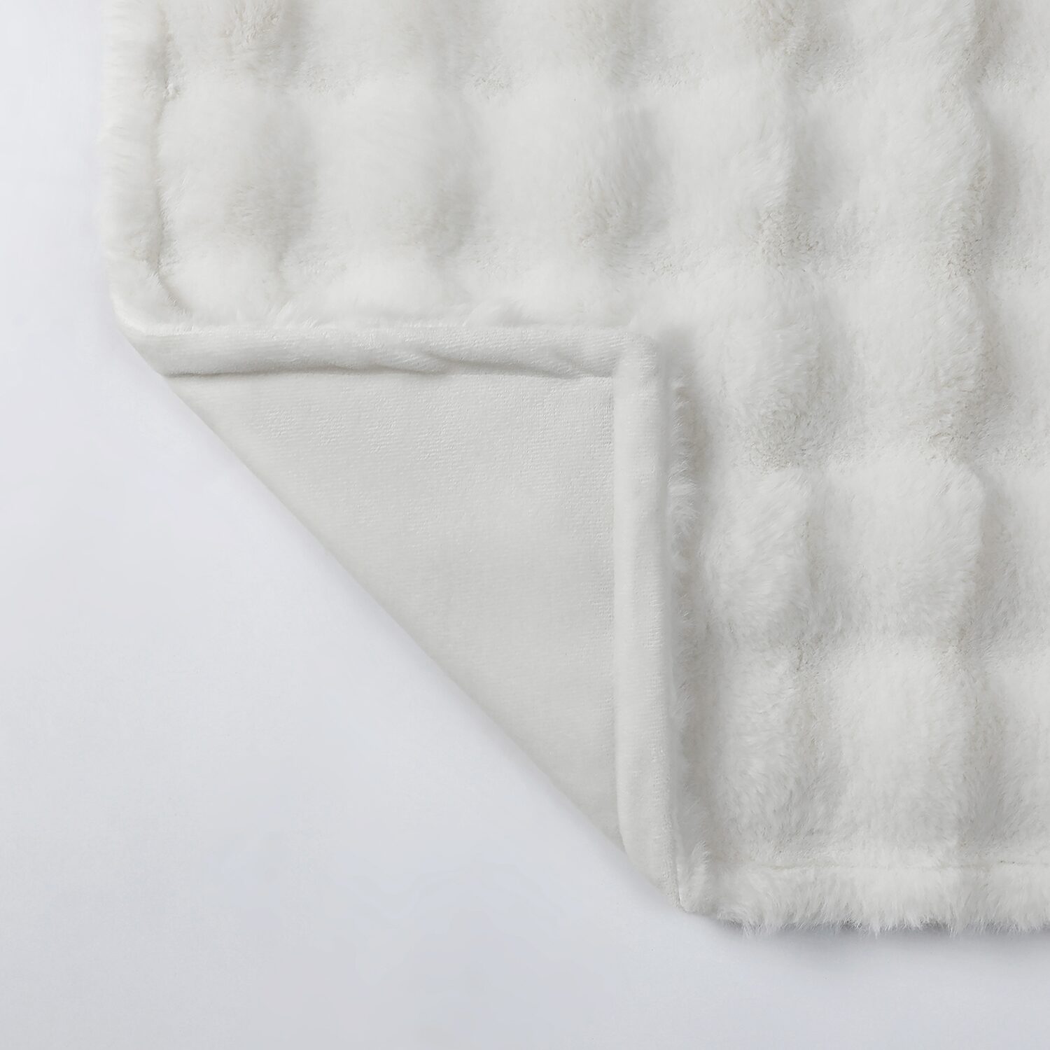 Regal Home Bubble Faux Fur 50x70 Washable Midweight Throw