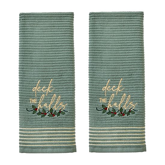 Saturday Knight Deck The Halls 2-pc. Hand Towel