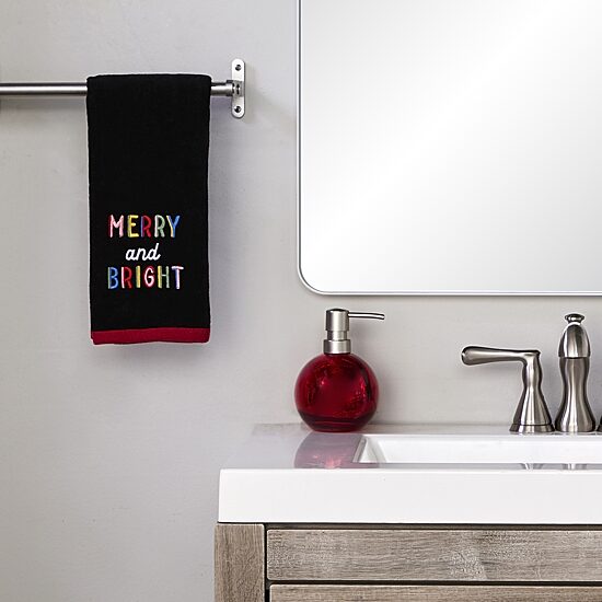 Saturday Knight Rainbows Merry 2-pc. Hand Towel