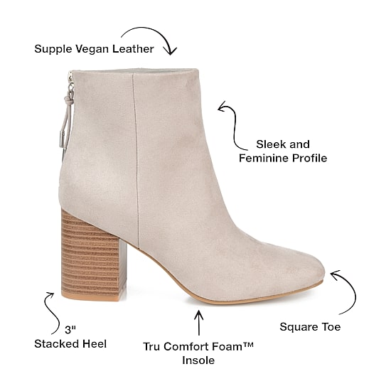 Journee Collection Womens Audrina Stacked Heel Booties