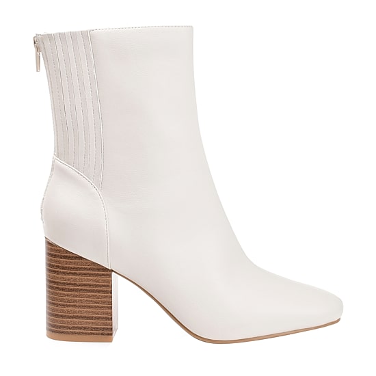Journee Collection Womens Maize Stacked Heel Booties