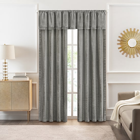 Achim Bordeaux Rod Pocket Federal & Tuck Valance