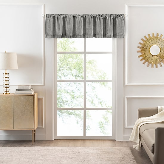 Achim Bordeaux Rod Pocket Federal & Tuck Valance