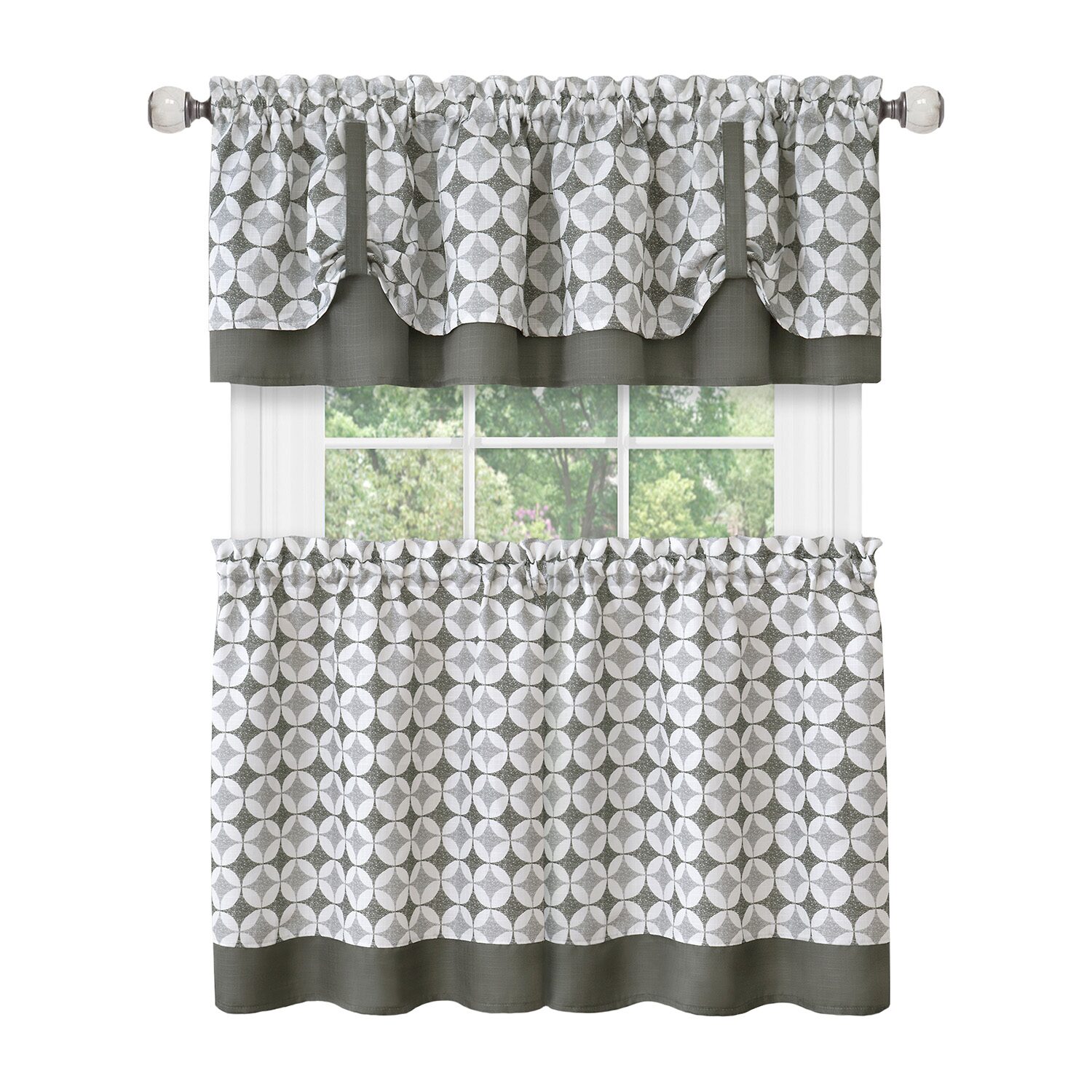 Achim Callie 3-pc. Rod Pocket Window Tier
