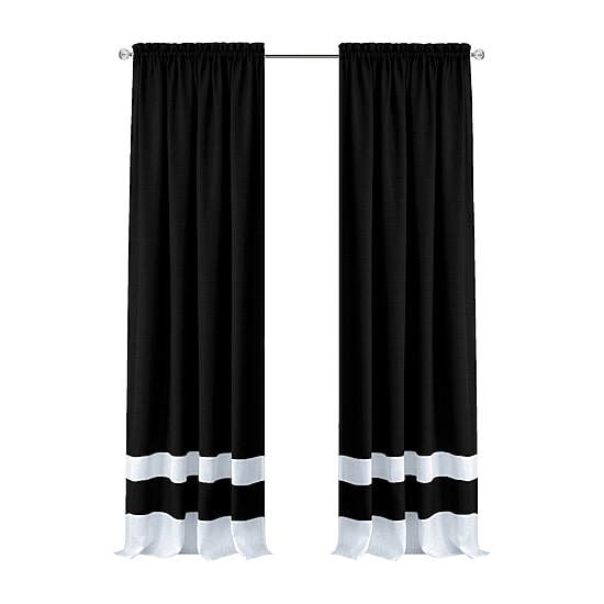 Achim Darcy Rod Pocket Light-Filtering Single Curtain Panel