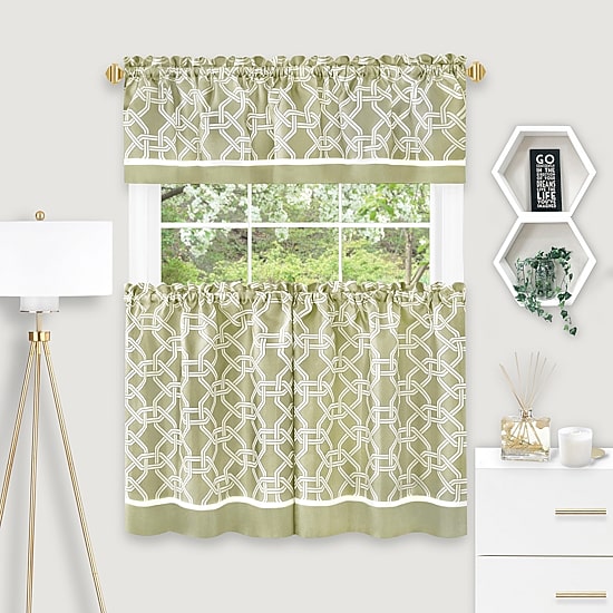 Achim Arlington 3-pc. Rod Pocket Window Tier