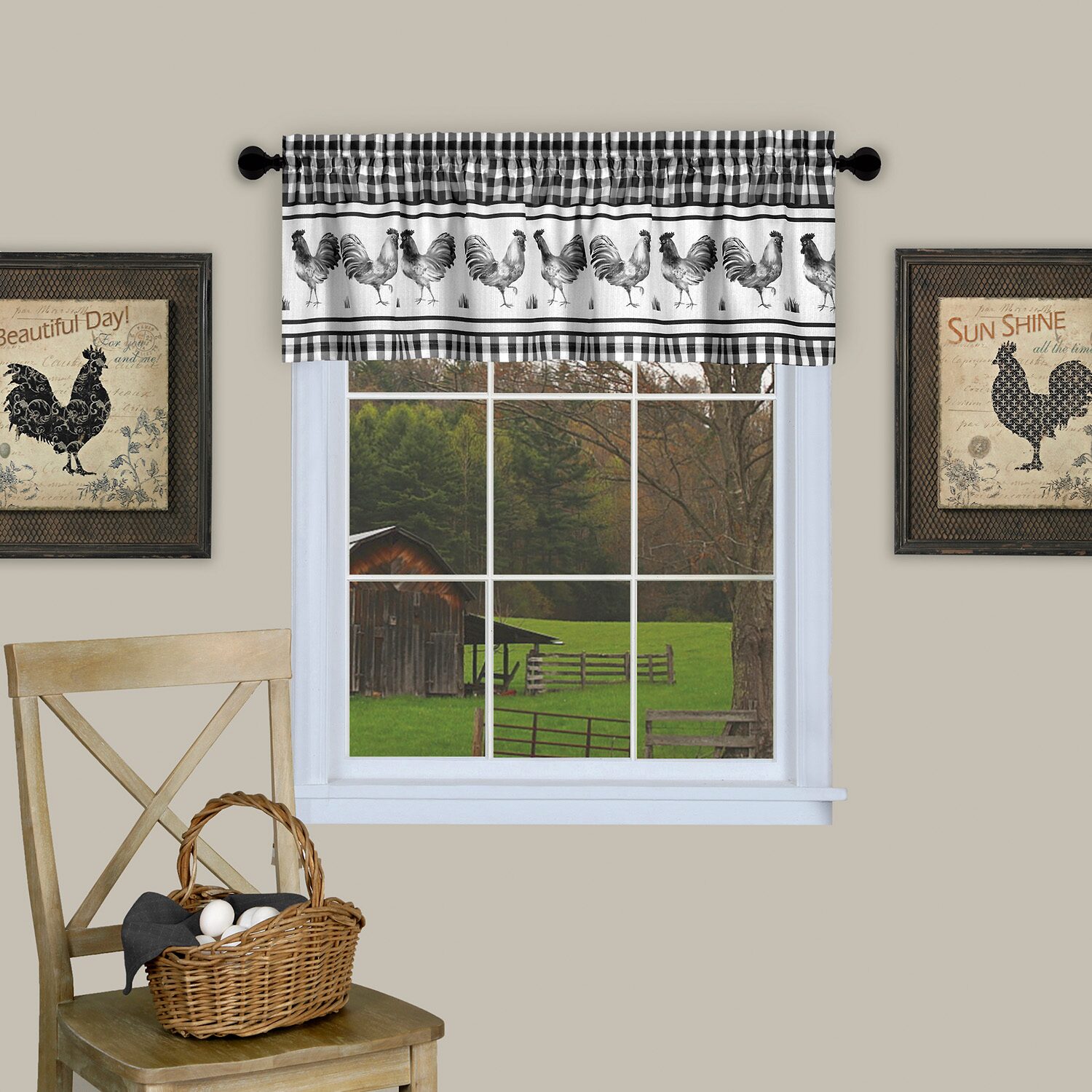Achim Barnyard Rod Pocket Federal & Truck Valance