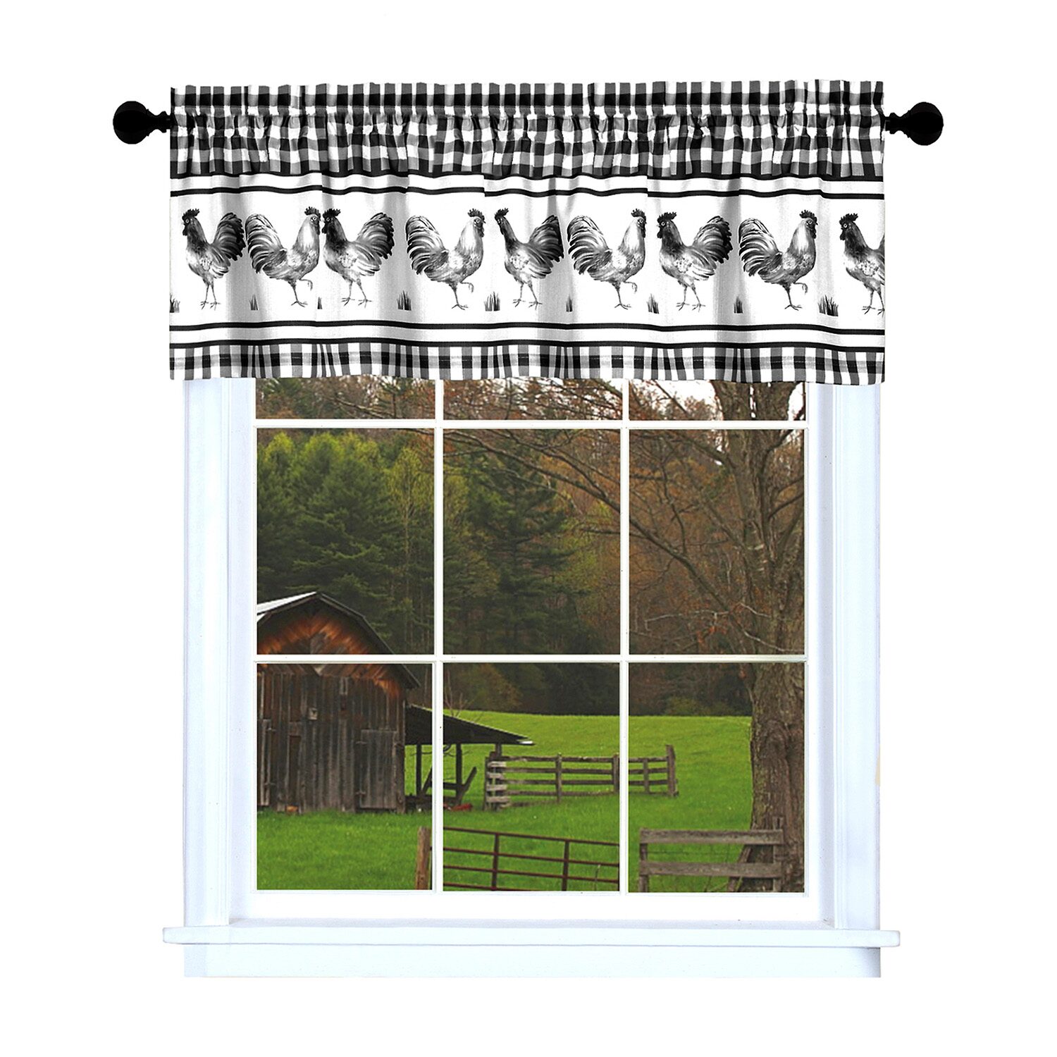 Achim Barnyard Rod Pocket Federal & Truck Valance