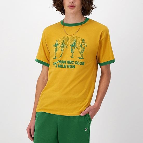 Champion Mens Crew Neck Short Sleeve Regular Fit Graphic T-Shirt