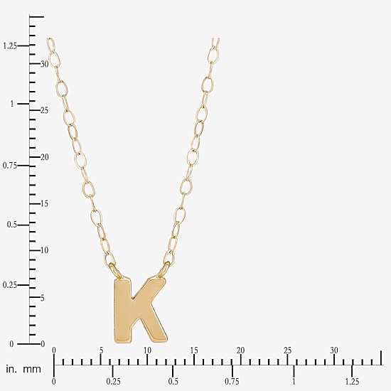 Limited Quantities! Womens 10K Gold 18 Inch Pendant Necklace
