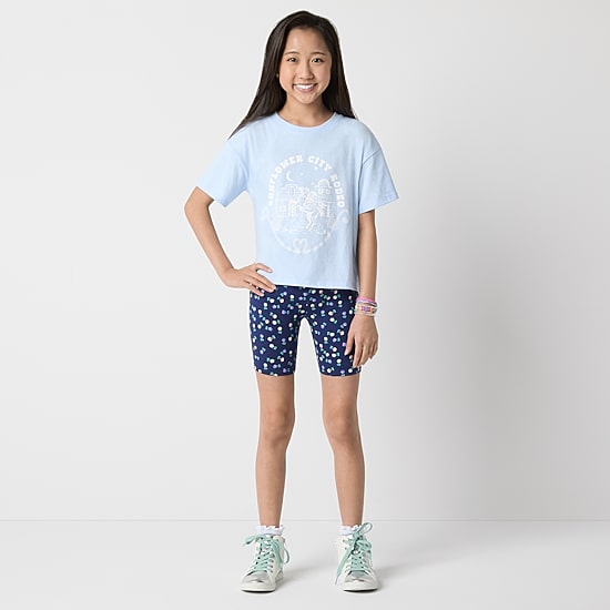 Thereabouts Print Little & Big Kid Girls 6" Bike Short