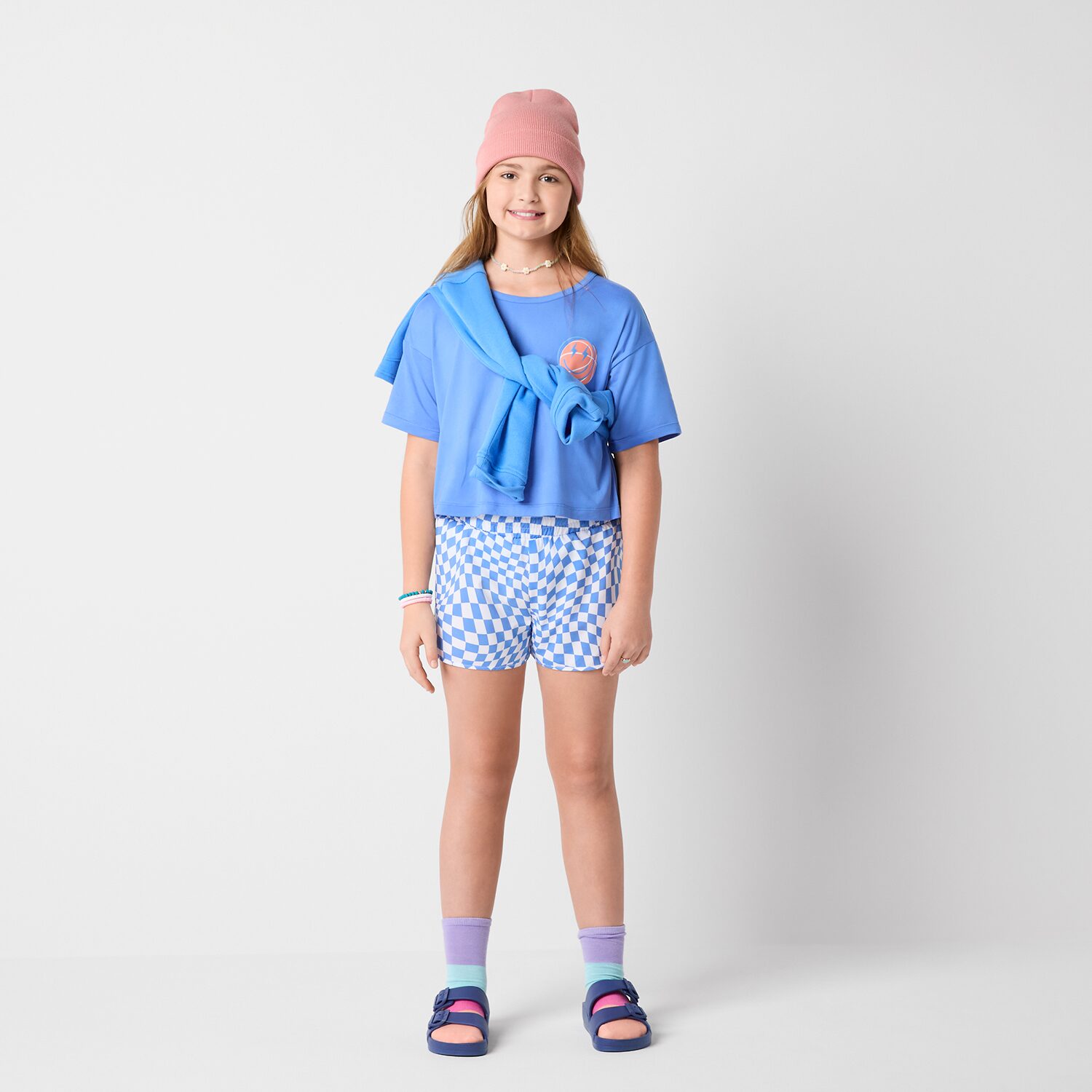 Xersion Little & Big Kid Girls Mid Rise Running Short