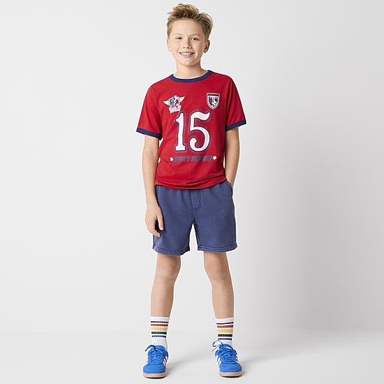 Thereabouts Little & Big Kid Boys Crew Neck Short Sleeve Regular Fit Graphic T-Shirt