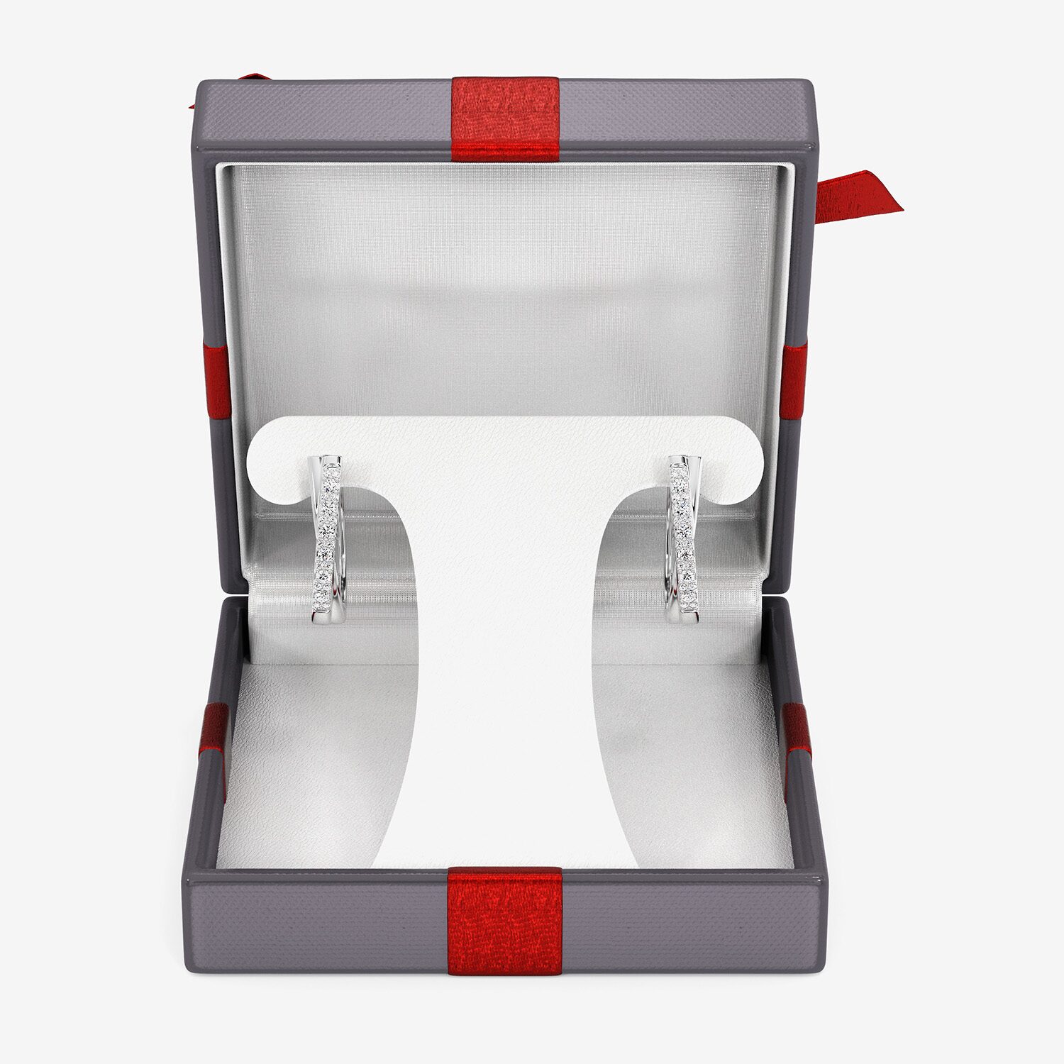 Yes, Please! (G, Si1-Si2) Womens 1/4 CT. T.W. Lab Grown White Diamond Sterling Silver 19.2mm Hoop Earrings