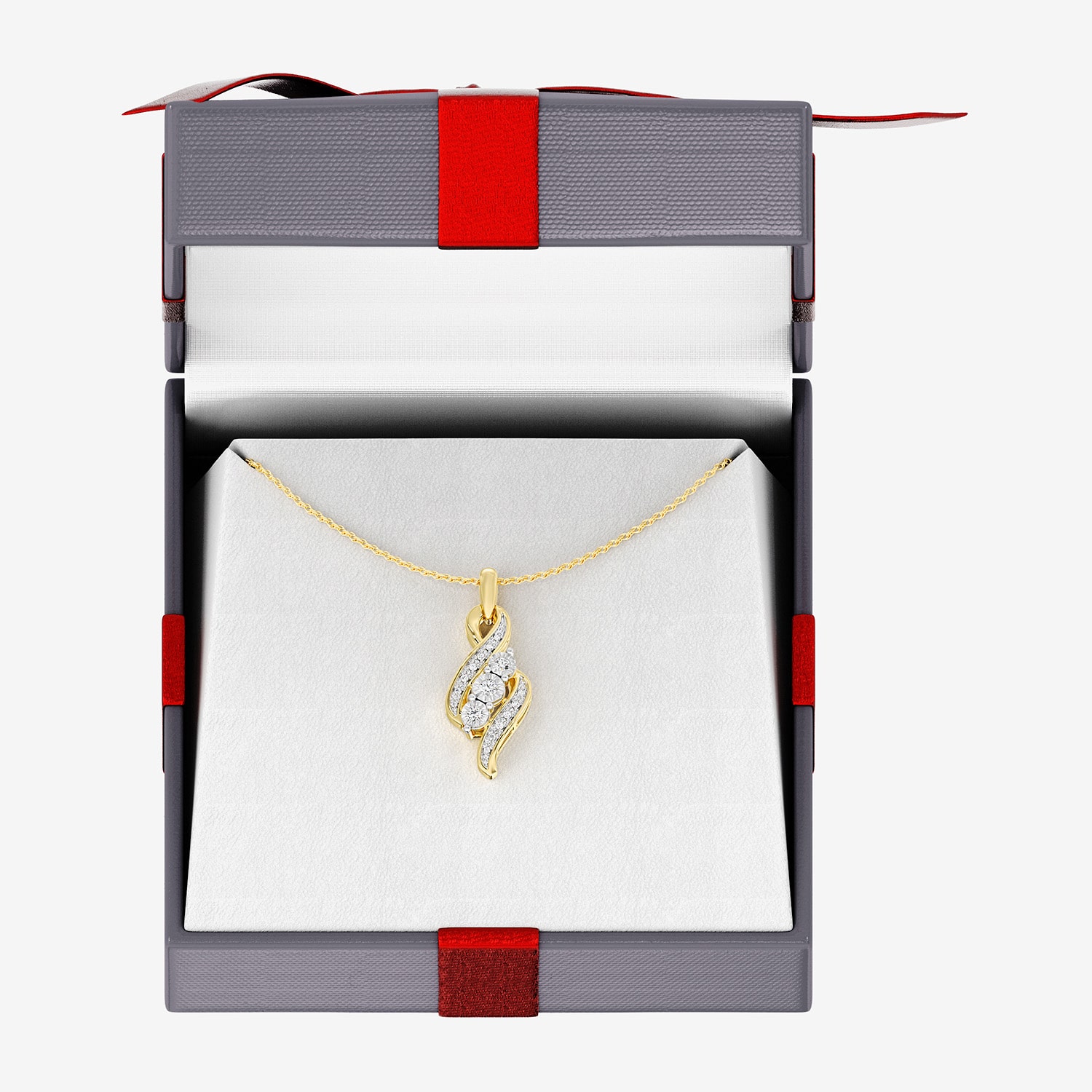 Yes, Please! Womens 1/6 CT. T.W. Lab Grown White Diamond Sterling Silver 18 Inch Pendant Necklace