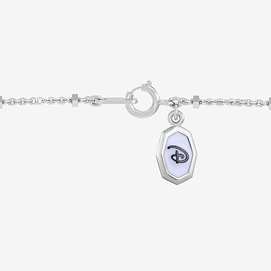 Disney Jewels Collection Mickey Mouse Womens 1/8 CT. T.W. Natural White Diamond 14K Gold Over Silver Sterling Silver Keys 18 Inch Pendant Necklace