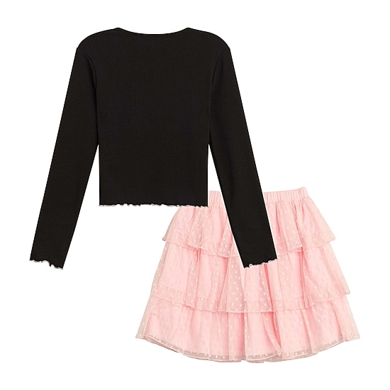 by&by girl Big Kid Girls Knit 2-pc. Skirt Set