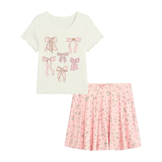 by&by girl Little Girls Knit 2-pc. Skirt Set