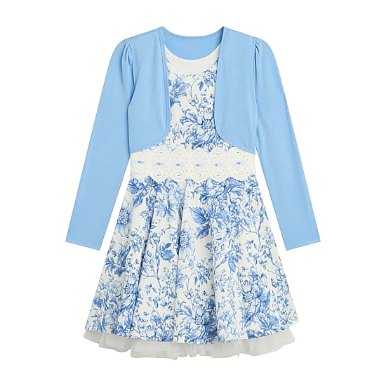 Byer California Big Kid Girls Floral 2-pc. Dress Set