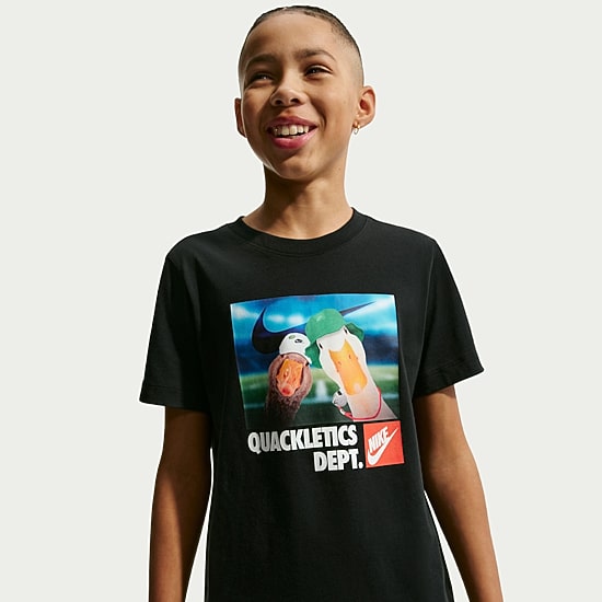 Nike Club Big Kid Unisex Crew Neck Short Sleeve Regular Fit Graphic T-Shirt