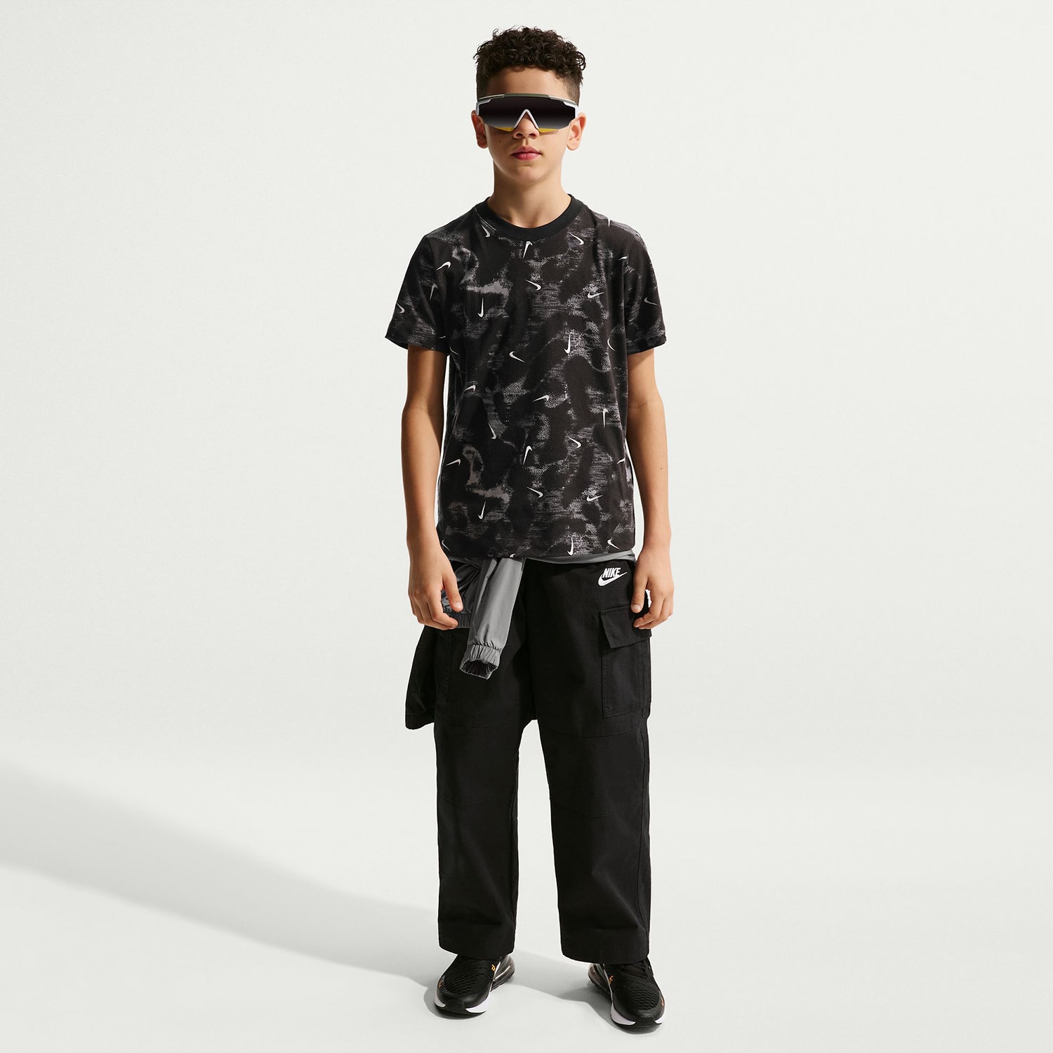 Nike Club Big Kid Unisex Crew Neck Short Sleeve Regular Fit Graphic T-Shirt
