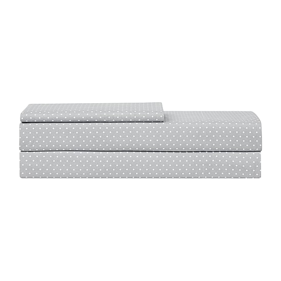 Sweet Home Collection™ Dots Printed Sheet Set, Double Brushed Microfiber