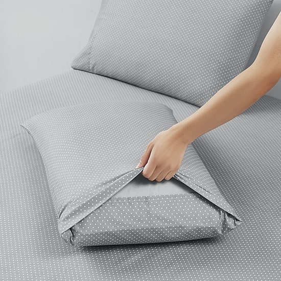 Sweet Home Collection™ Dots Printed Sheet Set, Double Brushed Microfiber