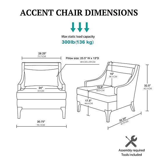 Martha Stewart Anna Upholstered Armchair