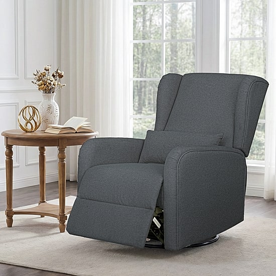 Madison Park Curved Slope-Arm Recliner