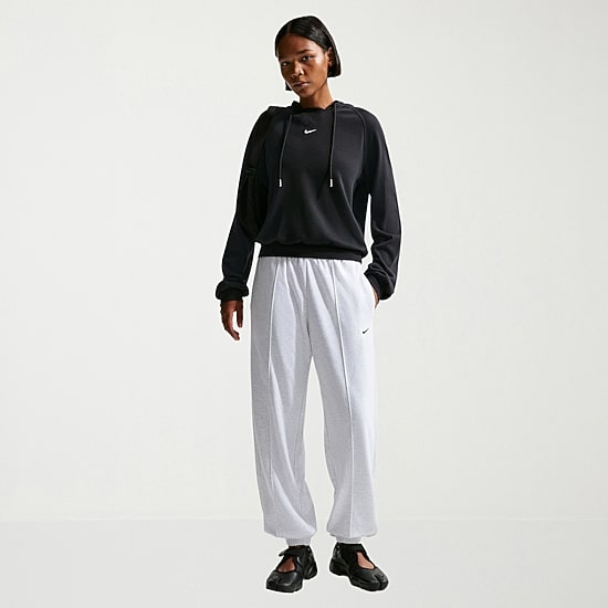 Nike Womens Drawstring Waist Lightweight Cinched Mid Rise Loose Fit Active Jogger Pant