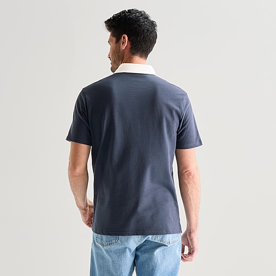 St. John's Bay Rugby Mens Classic Fit Short Sleeve Polo Shirt