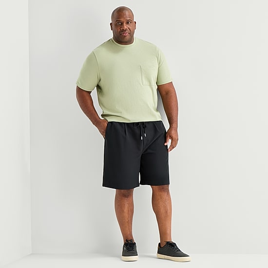 Stylus Mens 9 1/2" Big and Tall Pull-On Short