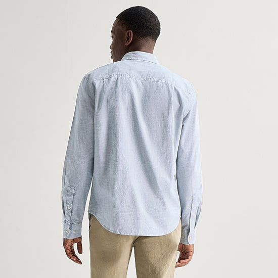 mutual weave Mens Long Sleeve Classic Fit Button-Down Shirt